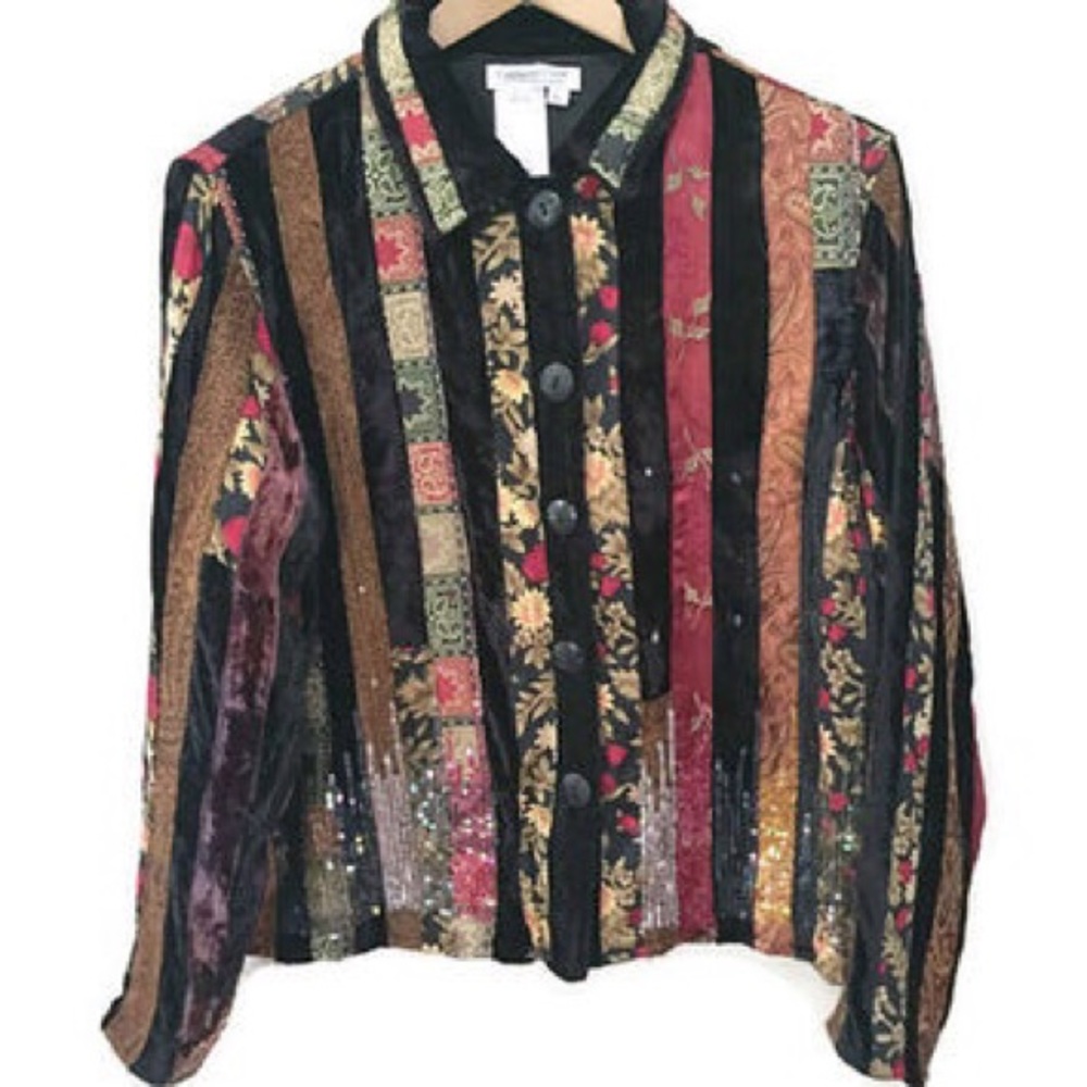 🌟NWT🌟 Sequined Patch Jacket Coldwater Creek